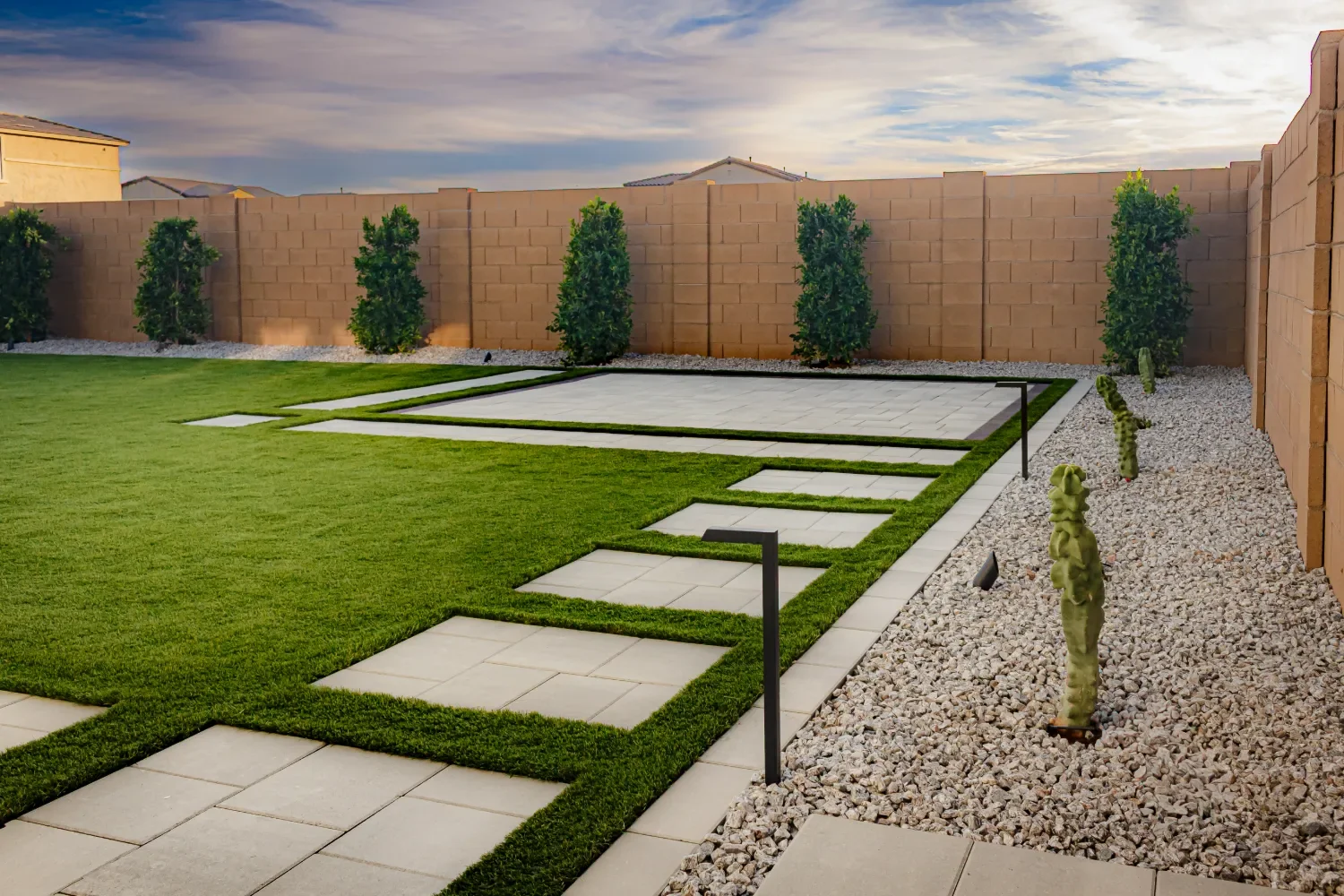 Modern Landscape Design With Succulent Plantings in Scottsdale, AZ