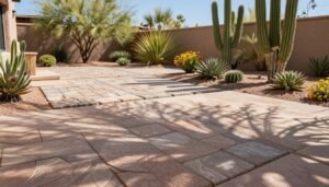 stamped concrete vs pavers Arizona