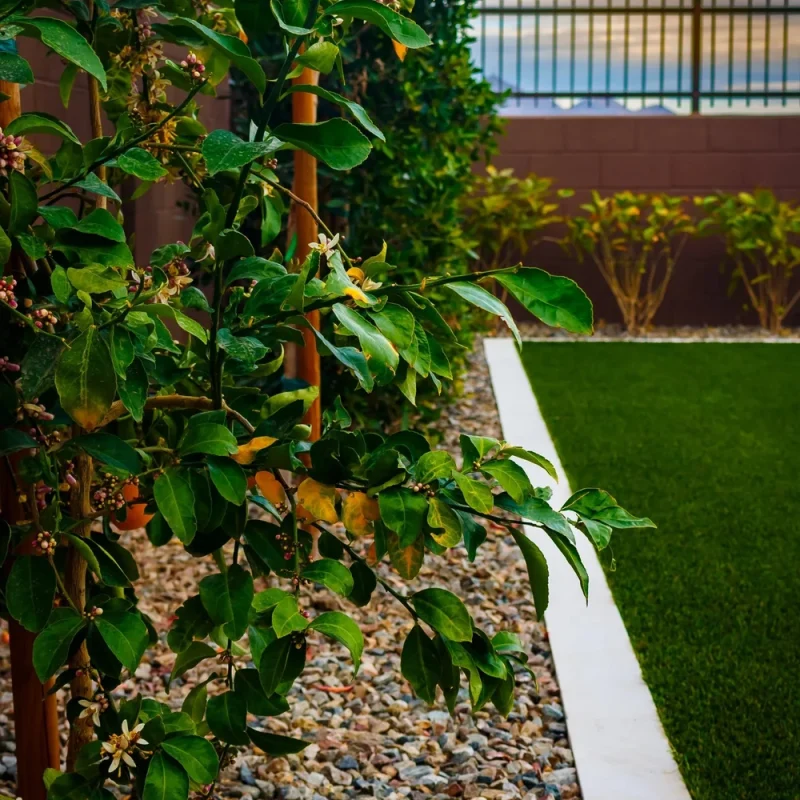 Bright+yellow+flowering+plantings+in+Scottsdale,+AZ+chosen+for+drought-tolerant+landscape+design